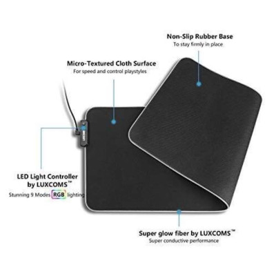 Miếng Lót Chuột Gaming RGB Bo Viền Led Sáng Cỡ Lớn (80 x 30 cm) - Bàn Di Chuột Chơi Game Led Nhiều Màu