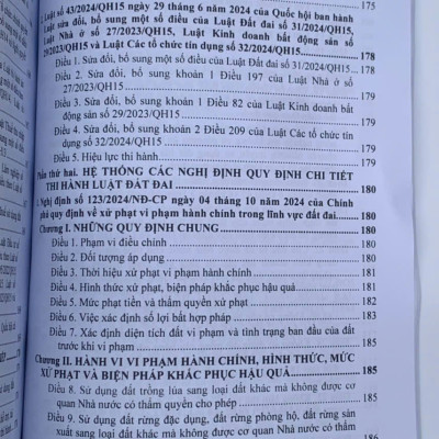 Luật Đất Đai hệ thống các văn bản quy định chi tiết thi hành
