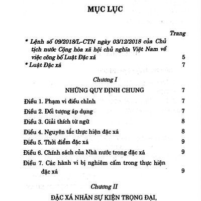 Luật Đặc Xá
