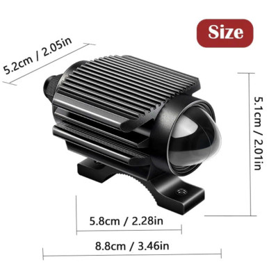 Đèn Trợ Sáng Bi Cầu Cao Cấp FX02 – Mẫu Mới 35W Siêu Sáng, Siêu Bền Lắp Xe Máy Và Ô Tô Quá Chất