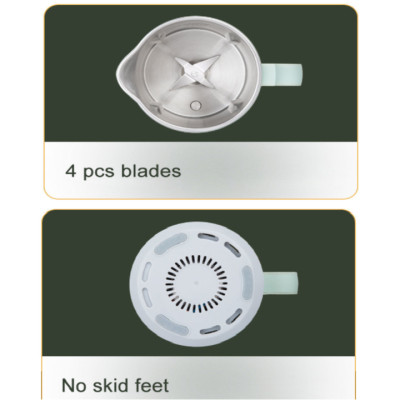 Máy làm sữa hạt mini đa năng Elecplus EP-S500A 6 Chức năng: Nấu sữa hạt, Xay sinh tố, Nấu cháo, Pha trà, Đun nước sôi, Vệ sinh máy - HÀNG NHẬP KHẨU