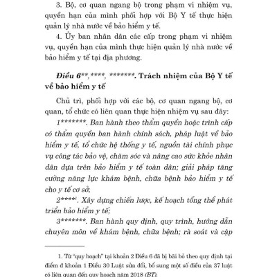 Luật Bảo hiểm y tế năm 2008 (sửa đổi, bổ sung năm 2013, 2014, 2015, 2018, 2020, 2023, 2024)