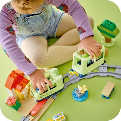 LEGO DUPLO 10427 Đồ Chơi Lắp Ráp Tàu Lửa Phiêu Lưu Tương Tác (57 chi tiết)