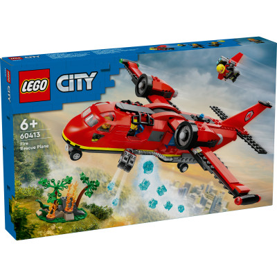 LEGO CITY 60413 Đồ chơi lắp ráp Máy bay cứu hỏa (478 chi tiết)