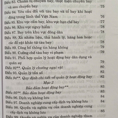 Luật Hàng Không Dân Dụng Việt Nam ( Hiện Hành) ( Sửa Đổi, Bổ Sung Năm 2013, 2014, 2023 )