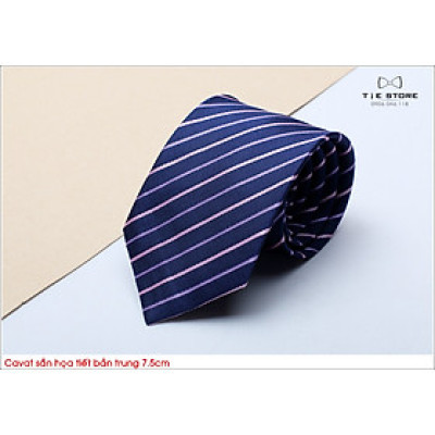 Cavat nam công sở, MC chú rể bản trung 7cm - Cavat sần