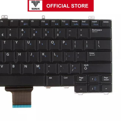 Bàn Phím Tương Thích Cho Laptop Dell Latitude 12 E7240 E7440 Latitude 12 14 7000 E7420 E7240 E7440 - Có Đèn Led TEEMO PC KEY599 Hàng Nhập Khẩu