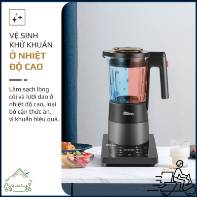 OLIVO X24 PRO Máy Làm Sữa Hạt Công Suất Lớn Nhất – Mở Nắp Bằng 1 Nút Bấm – Tạm Dừng 58s – Chống Khê Tuyệt Đối- Hàng Chính Hãng