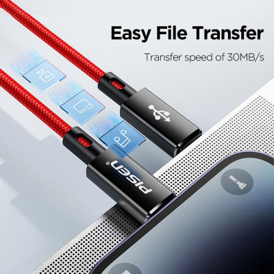 Cáp Sạc Nhanh Pisen Quick Platinum USB-C (C-C) PD 60W 1m