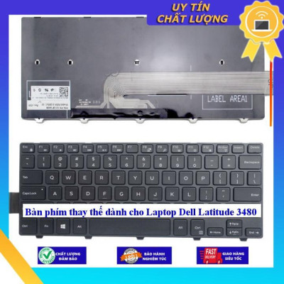 Bàn phím dùng cho Laptop Dell Latitude 3480 - Hàng Nhập Khẩu New Seal
