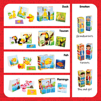 Đồ Chơi Khám Phá Cảm Xúc Và Thế Giới Động Vật TOONYKIDS - Exploring Animals And Emotion TN00222 [Tặng Kèm Sticker]