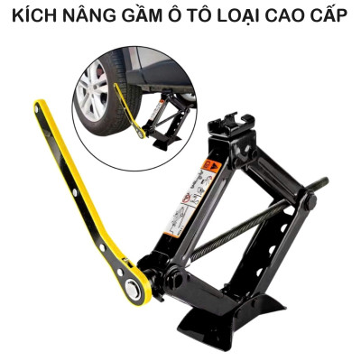 Kích Nâng Gầm 2 Tấn Kèm Cờ Lê - Thiết Kế Nhỏ Gọn, Dễ Dùng Cho Ô Tô, Xe Máy