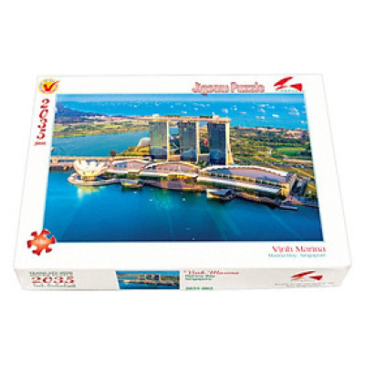 Tranh xếp Hình Tia Sáng  Vịnh Marina Tia Sáng (2035 Mảnh Ghép)