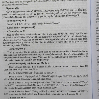 Sách Hướng Dẫn Áp Dụng Pháp Luật Trong Giải Quyết Vụ Việc Về Hôn Nhân Và Gia Đình (V2423D)