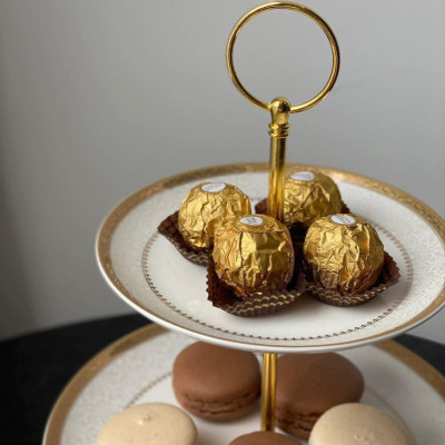 Kệ bánh hoàng gia viền vàng Imperial thiết kế đậm nét châu Âu Hàng chính hãng