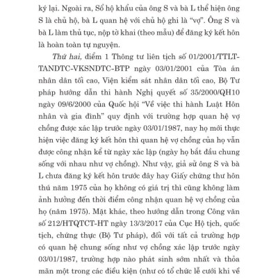 Các tình huống thường gặp trong lĩnh vực hôn nhân và gia đình - bản in 2024