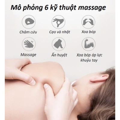 Combo 3 Máy massage MIni kèm miếng dán máy xa cổ vai gáy, 8 chế độ-19 chế độ tiện dụng, đa năng