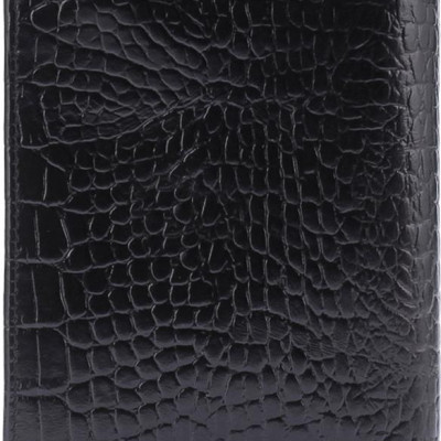 Bộ Ví & Thắt Lưng Nam Vân Cá Sấu Huy Hoàng HT2120-HT4114 (23 x 11,5 cm) - Đen