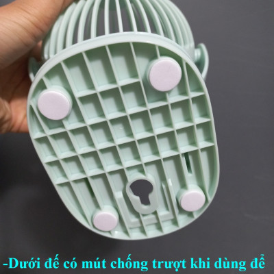 Quạt sạc mini để bàn kẹp bàn treo tường 3W Wiwu FS-03 _ Hàng chính hãng
