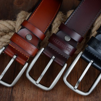 Thắt Lưng Da Bò Chính hãng COWATHER XF013 Nâu Vàng