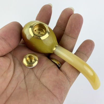 Tẩu lọc hút thuốc lá, thuốc lào bằng Sừng kiểu dáng hoài cổ 06