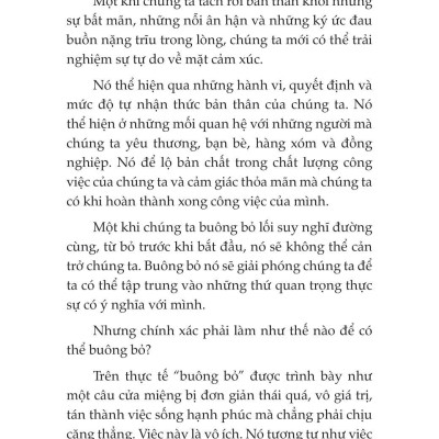 Nghệ Thuật Buông Bỏ - Vượt Qua Tổn Thương Để Đi Đến Bến Bờ Hạnh Phúc