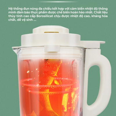 Máy làm sữa hạt, máy xay sinh tố đa năng dung tích 1,75 lít hàng chính hãng