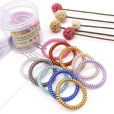 Hộp 10 Dây Cột Tóc Lò Xo Đủ Màu Hili HL700009