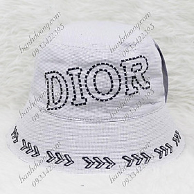 Nón tai bèo cụp 2 mặt thêu rích rắc chữ vành nhỏ 6,5cm, mũ tai bèo vành nhỏ phù hợp cho nữ