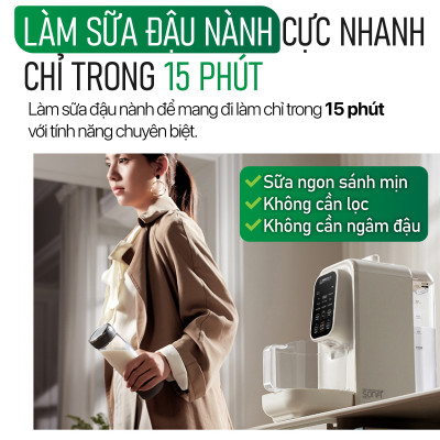 Máy Làm Sữa Hạt Tự Động 2GOOD SONA I8 (1,2 Lít) - Tự Động Nấu, Tự Động Vệ Sinh, Khử Sạch Vi Khuẩn Và Mùi Thực Phẩm- Hàng Chính Hãng