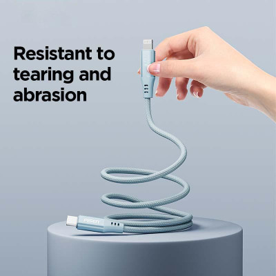 Cáp Sạc Nhanh Pisen Quick Magipi Magloop Lightning USB-C 27W 1m - Màu Hồng