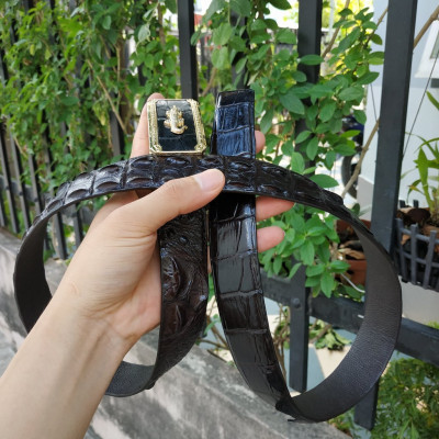 Dây Nịt Da Cá Sấu [DÂY LIỀN NGUYÊN CON] Da Lưng Cá Sấu Có Gù, Gai Và Vây Rất Đẹp