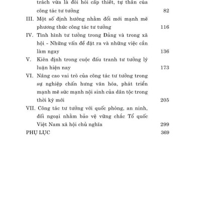 Công tác tư tưởng và những vấn đề đặt ra với công tác tư tưởng trong thời kỳ phát triển mới của đất nước (Xuất bản lần thứ hai, có chỉnh sửa)