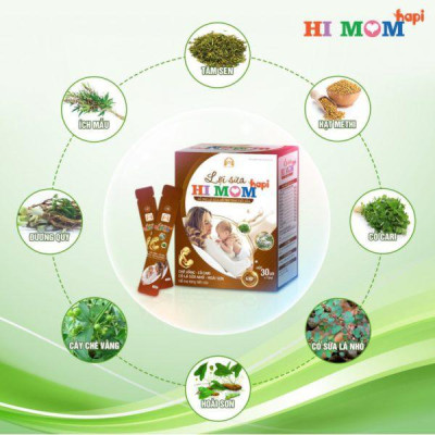 Lợi sữa Himom dạng cao lỏng cao cấp hỗ trợ tăng tiết sữa, giảm nguy cơ tắc tuyến sữa (hộp 30 gói)