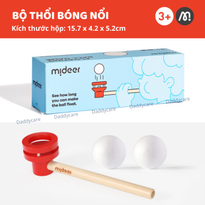 Bộ thổi bóng nổi Mideer Floating Ball Game, đồ chơi trí tuệ cho bé 3,4,5,6 tuổi