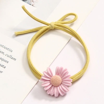 Sét 5 dây buộc tóc hoa cúc khuyết nhiều mầu ngẫu nhiên HD127