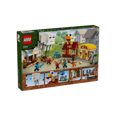 Bộ Lắp Ráp Cuộc Tấn Công Làng Bằng Khinh Khí Cầu Của Ghast LEGO MINECRAFT 21273 (555 chi tiết)