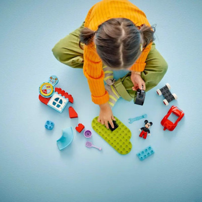 Đồ Chơi Lắp Ráp Nhà Câu Lạc Bộ Mickey Mouse và Xe Hơi - Mickey Mouse Clubhouse And Car - Lego Duplo 10454 (27 Mảnh Ghép)