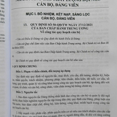 Sách Cẩm Nang Công Tác Đảng Ở Cơ Sở và Quy Định Mới về Kiểm Tra, Giám Sát, Kỷ Luật Đảng - V2534D