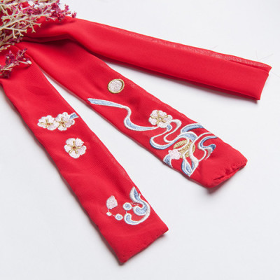 Dây buộc tóc cổ trang V.2 - Màu đỏ