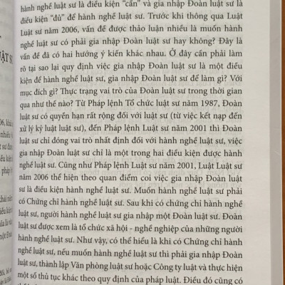 Thể chế về luật sư và hành nghề luật sư trong nhà nước pháp quyền