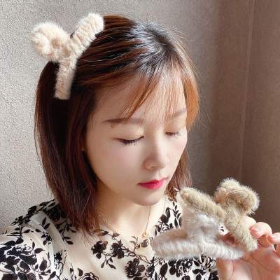 Kẹp tóc lông phong cách Hàn Quốc, Phụ kiện thời trang tóc KT010 - FilibraStyle