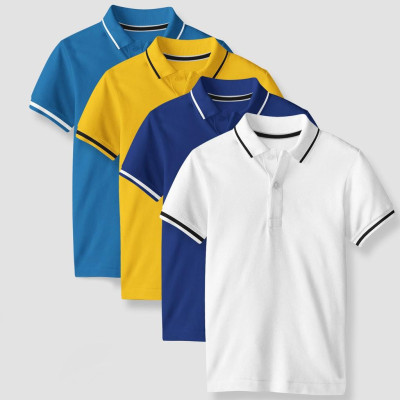 Áo Thun Có Cổ Màu Trắng Vải Cá Sấu Mè 4 Chiều Thời Trang 24h Dùng Chung Nam Nữ