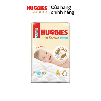 [Tặng kèm miếng] Tã dán sơ sinh Tràm Trà Tự Nhiên Huggies NB40/NB70/S54/S80