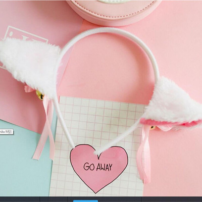 Set 2 cài tóc ngộ nghĩnh với 2 màu đen + trắng