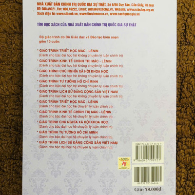 Giáo Trình Triết Học Mác - Lênin (Dành Cho Bậc Đại Học Hệ Không Chuyên Lý Luận Chính Trị)