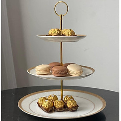 Kệ bánh hoàng gia viền vàng Imperial thiết kế đậm nét châu Âu Hàng chính hãng