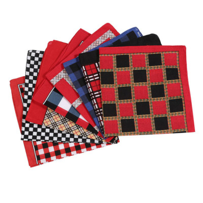 Khăn bandana turban kích thước 54x54cm nhiều mầu sắc - BND07 Viền đen