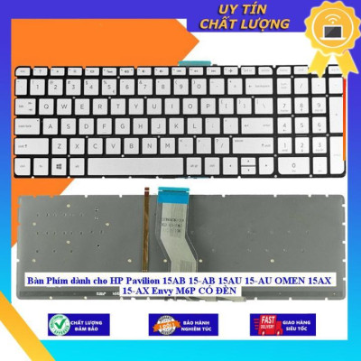 Bàn Phím dùng cho HP Pavilion 15AB 15-AB 15AU 15-AU OMEN 15AX 15-AX Envy M6P CÓ ĐÈN - ĐEN XANH - CÓ ĐÈN - Hàng Nhập Khẩu New Seal