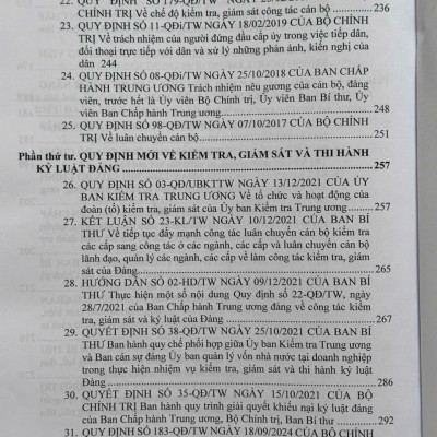 Sách Cẩm Nang Công Tác Đảng Ở Cơ Sở và Quy Định Mới về Kiểm Tra, Giám Sát, Kỷ Luật Đảng - V2534D